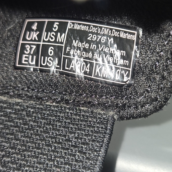 Dr. Doc Martens Black Chelsea Slip On Boot Women's Size 6 Men’s 5 - Picture 8 of 8